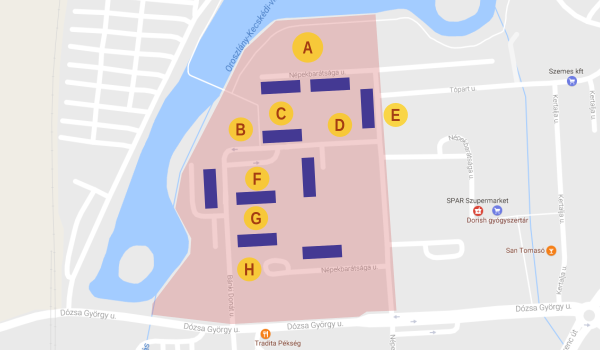 Fejlesztésekkel érintett területi lehetőségek